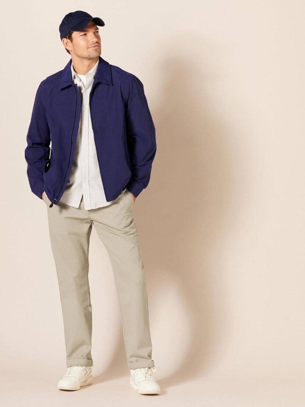 Men's Classic-Fit Wrinkle-Resistant Flat-Front Stretch Chino Pant - Picture 4 of 9